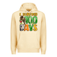 Pina Colada dinosaur 100day celebration Premium Hoodie - LillyAllenDesigns