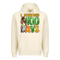 Sandshell dinosaur 100day celebration Premium Hoodie - LillyAllenDesigns