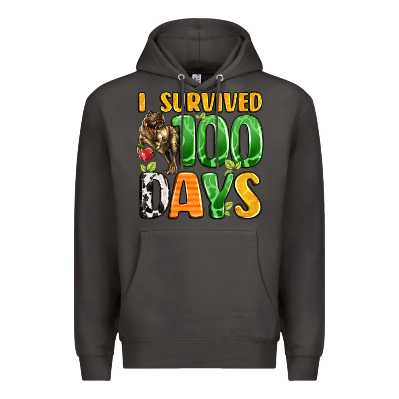 Dinosaur 100day Celebration Premium Hoodie by LillyAllenDesigns | Teevron