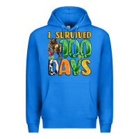 True Royal dinosaur 100day celebration Premium Hoodie - LillyAllenDesigns
