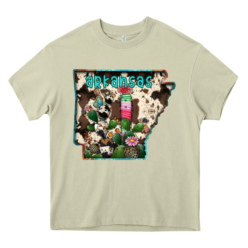 Arkansas Map Heavy Core Tee by RacoonDesign | Teevron