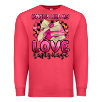 Cardinal books are my love language Premium Sweatshirt - MaliasSmallBusiness
