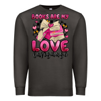 Smoke books are my love language Premium Sweatshirt - MaliasSmallBusiness