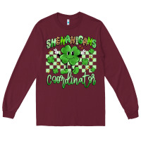 Burgundy shenanigans coordinator Long Sleeve Tee - Artiststas