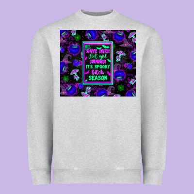 Move Over Hot Girl Summer It's Spooky Bitch Season Heavyweight Sweatshirt Designed By Texasbilliewilder