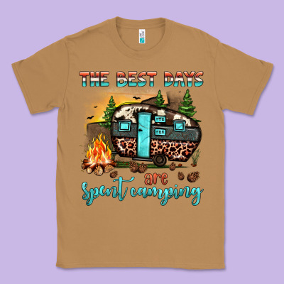 The Best Days Are Spent Camping Classic Tee Designed By Jahusdesignshop