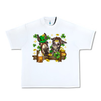 White St. Patrick's Day donkey Urban Heavy Tee - Neo Western