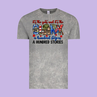 It's The Guts And It's The Glory A Hundred Stripes Vintage Tee Designed By Neo Western