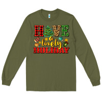 Army Green have a lovely holiday with gloves Long Sleeve Tee - AdoDesignShop