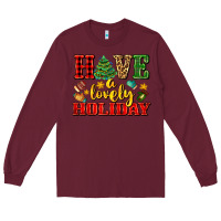 Burgundy have a lovely holiday with gloves Long Sleeve Tee - AdoDesignShop