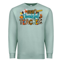 Seafoam One thankful Teacher Premium Sweatshirt - NancyCooperArtShop
