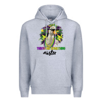 Heather Grey throw me something mister Premium Hoodie - LillyAllenDesigns