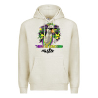 Oatmeal Heather throw me something mister Premium Hoodie - LillyAllenDesigns