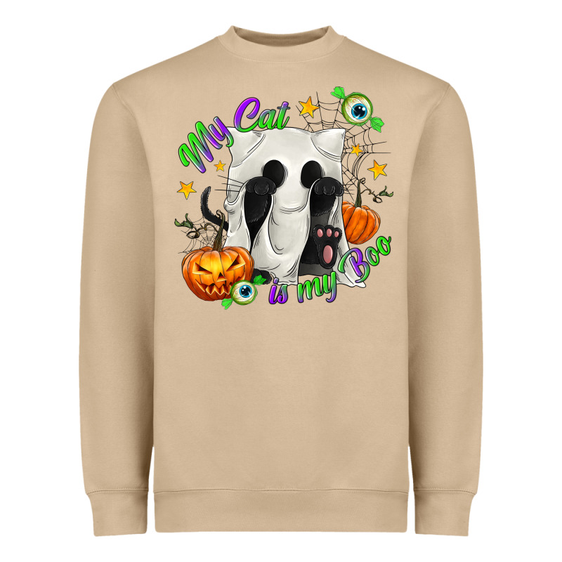 My Cat Is My Boo Heavyweight Sweatshirt by texasbilliewilder | Teevron
