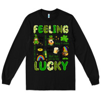Black feeling lucky Long Sleeve Tee - Artiststas