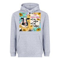 Heather Grey not today heifer Heavyweight Hoodie - MaliasSmallBusiness