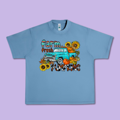 Farm Fresh Pumpkin Urban Heavy Tee Designed By Cowhidedigitalart