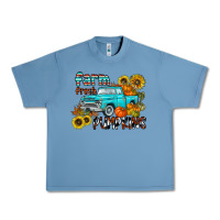 Pebble Blue farm fresh pumpkin Urban Heavy Tee - CowhideDigitalArt
