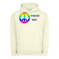 Pigment Pistachio Peace Out Urban Hoodie - Bettercallsaul
