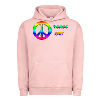 Pigment Salmon Peace Out Urban Hoodie - Bettercallsaul