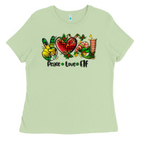 Matcha peace love  elf Ladies Tee - AdoDesignShop