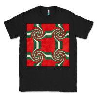 Black retro christmas seamless pattern Classic Tee - BundleAndBundleShop