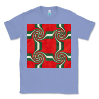 Colony Blue retro christmas seamless pattern Classic Tee - BundleAndBundleShop
