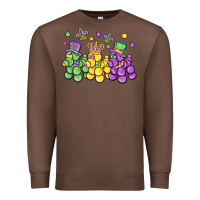 Chestnut mardi gras bead dogs Premium Sweatshirt - MaliasSmallBusiness