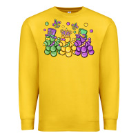 Lemon mardi gras bead dogs Premium Sweatshirt - MaliasSmallBusiness