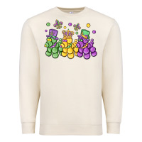 Sandshell mardi gras bead dogs Premium Sweatshirt - MaliasSmallBusiness