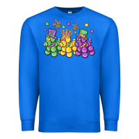 True Royal mardi gras bead dogs Premium Sweatshirt - MaliasSmallBusiness