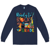 Navy ready to rock 3rd grade Long Sleeve Tee - JahusDesignShop