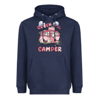 Navy queen of the camper Heavyweight Hoodie - MaliasSmallBusiness