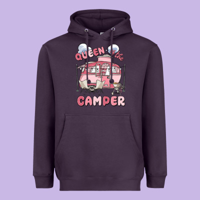Queen Of The Camper Heavyweight Hoodie Designed By Maliassmallbusiness