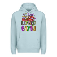 Blue Mist i just want to be loved bayau Premium Hoodie - LillyAllenDesigns