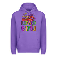 Purple i just want to be loved bayau Premium Hoodie - LillyAllenDesigns
