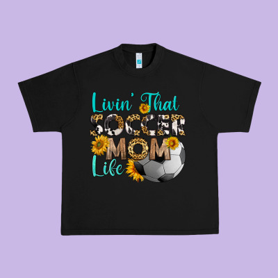 Livin' That Soccer Mom Life Urban Heavy Tee Designed By Hra Design Shop