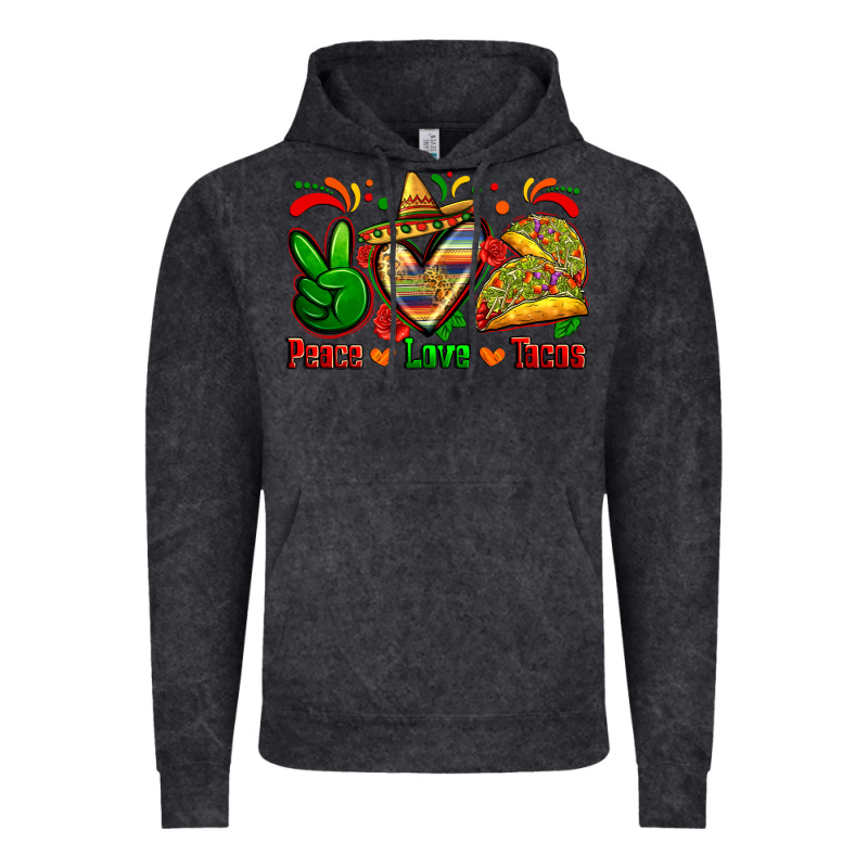 Peace Love Tacos Vintage Hoodie by Zillion Design Studio | Teevron