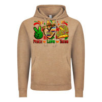 Vintage Coffee peace love tacos Vintage Hoodie - Zillion Design Studio
