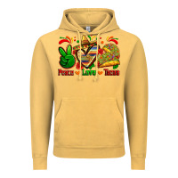 Vintage Mustard peace love tacos Vintage Hoodie - Zillion Design Studio