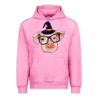 Fuchsia Pink pig with halloween Urban Hoodie - RanaPortraitStore