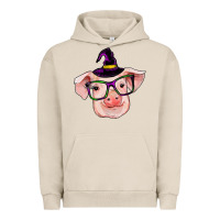 Pigment French Oak pig with halloween Urban Hoodie - RanaPortraitStore