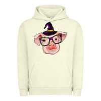 Pigment Pistachio pig with halloween Urban Hoodie - RanaPortraitStore