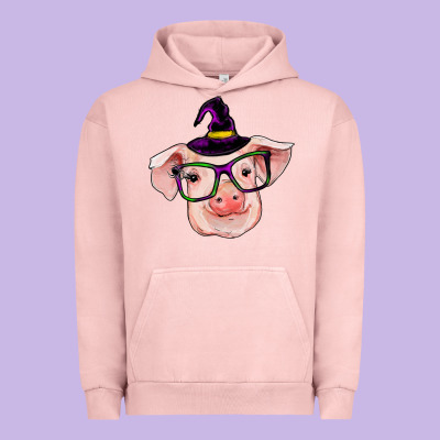Pig With Halloween Urban Hoodie Designed By Ranaportraitstore
