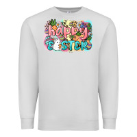 Dove Grey Happy Easter Premium Sweatshirt - NancyCooperArtShop