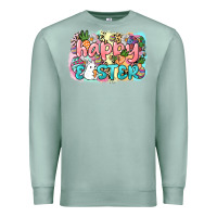 Seafoam Happy Easter Premium Sweatshirt - NancyCooperArtShop