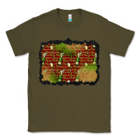 Army Green christmas champagne background Classic Tee - BundleAndBundleShop