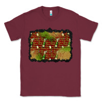 Burgundy christmas champagne background Classic Tee - BundleAndBundleShop