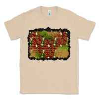 Mushroom christmas champagne background Classic Tee - BundleAndBundleShop