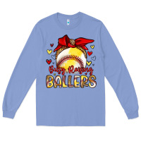 Colony Blue busy raising ballers Long Sleeve Tee - Artiststas